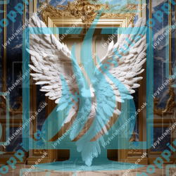Backdrop - Angel Wings - Barocco Style 01