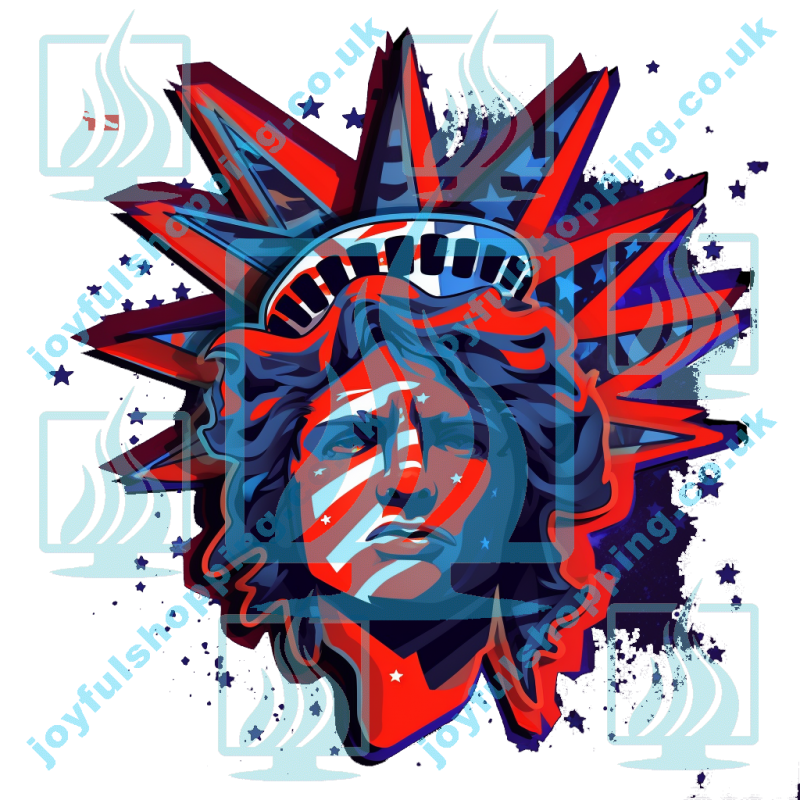 Bold Independence Day Statue of Liberty Illustration - Patriotic Celebration