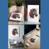 Colorful Unicorn Head Art | Vibrant Ink Design