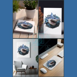 Shark Design - Incredible 3D Paper Quilling  - Unique and Eye-catching!