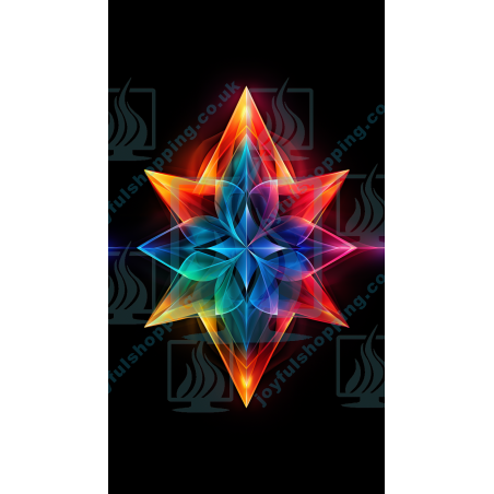 Abstract Star Design 02 - Geometrical Shapes in Harmonizing Colors