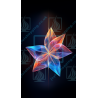 Abstract Star Design 03 - Geometrical Shapes in Harmonizing Colors