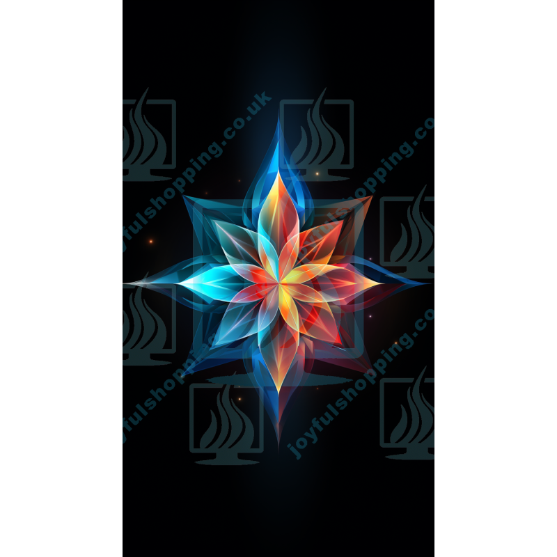 Abstract Star Design 04 - Geometrical Shapes in Harmonizing Colors