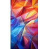 Colorful Tetrahedral Pattern - Abstract Art 01