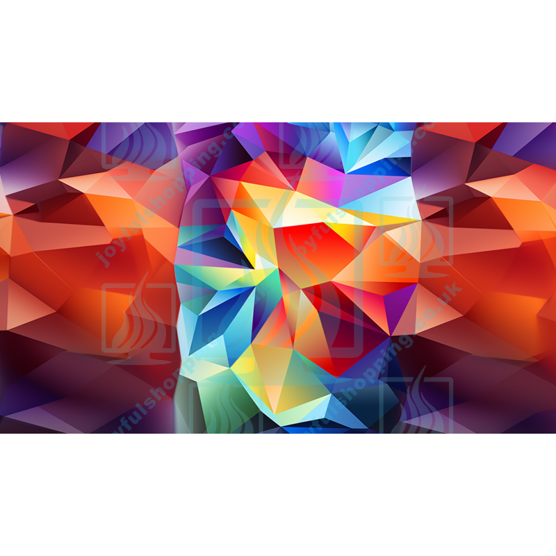 Colorful Tetrahedral Pattern - Abstract Art 01