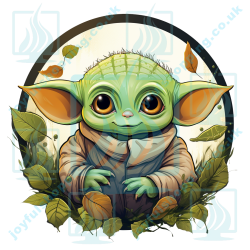 Baby Yoda Art - Bold Outline Illustration