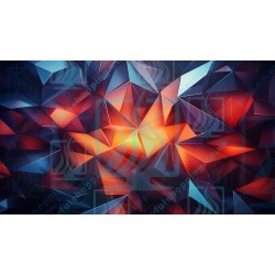 Colorful Tetrahedral Pattern - Abstract Art 06