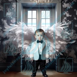 Backdrop - Angel Wings - Barocco Style 02