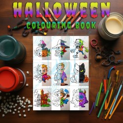 Halloween Colouring Book - 9 Creepy Designs! 🎃