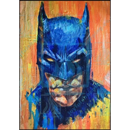 Batman - Hand-Painted - Broad Brush Stroke Art