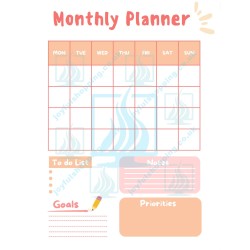 Pastel Pink Summer Digital Planner | Monthly, Weekly & Daily Pages