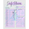 Floral Daily Planner | Hourly Schedule, Reminders & Goal Tracking