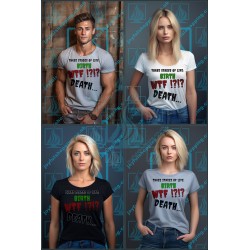 Three Stages of Life | Funny Quote T-Shirt Design | Birth - WTF - Death ver. 2